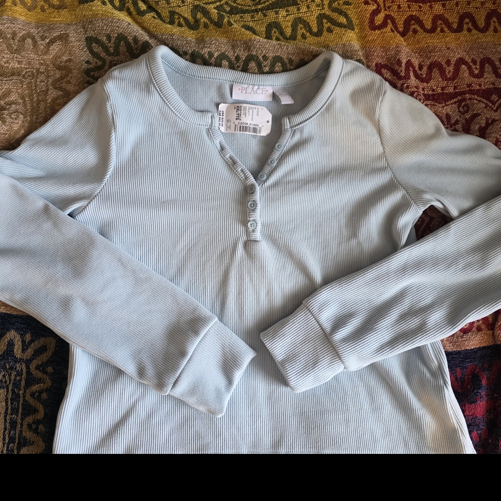 The Children's Place Sky Blue Long Sleeve Henley